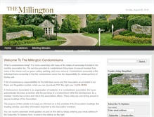 Tablet Screenshot of millingtoncondominiums.com